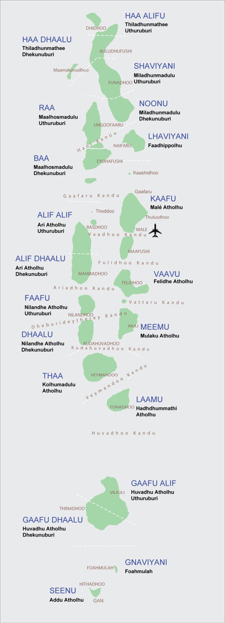 Maldives Map - Maldives Tourism