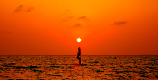 Surfing in Maldives